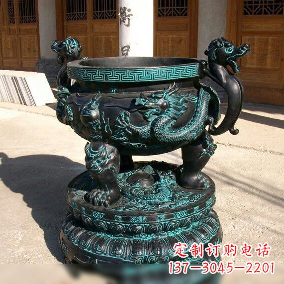 贵阳传统工艺青铜龙雕塑
