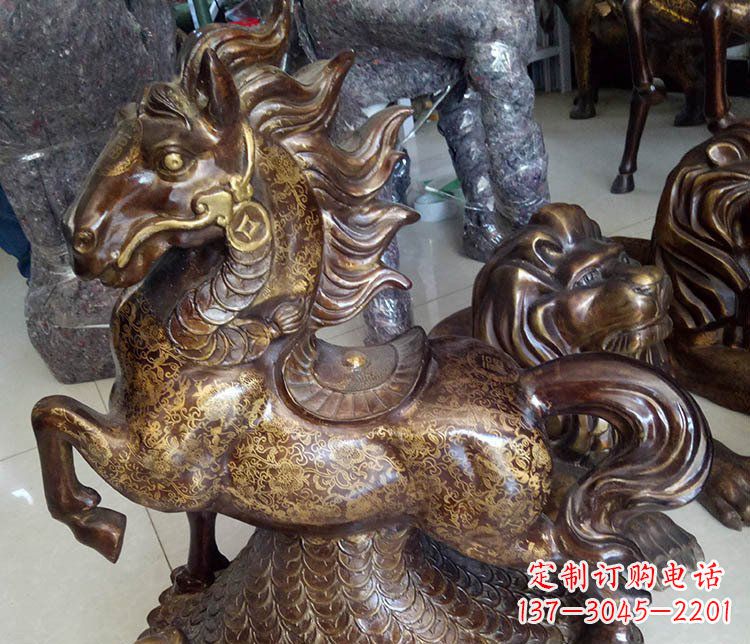 贵阳仿古雕塑马摆件