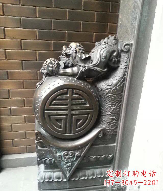 贵阳精美仿古门墩铜雕