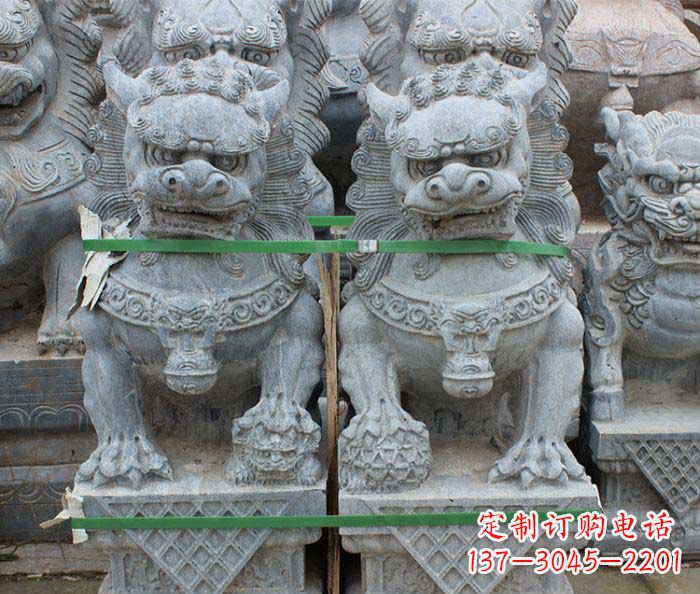 贵阳仿古瑞兽狮子石雕