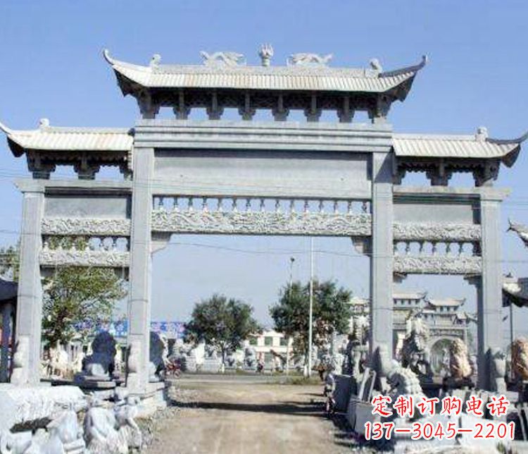 贵阳仿古牌坊石雕精美定制