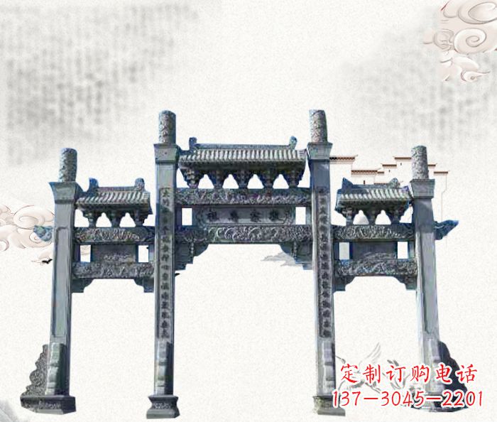 贵阳精美仿古牌坊雕塑