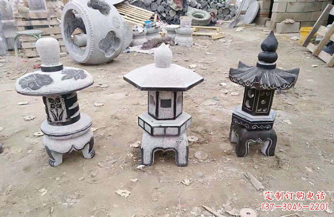 贵阳传统仿古石灯雕塑