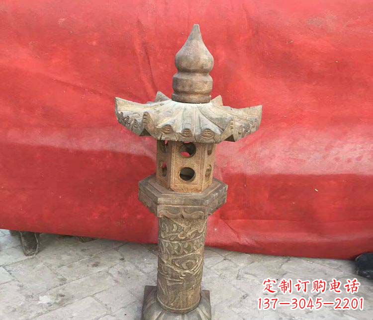 贵阳仿古石灯公园石雕 (2)