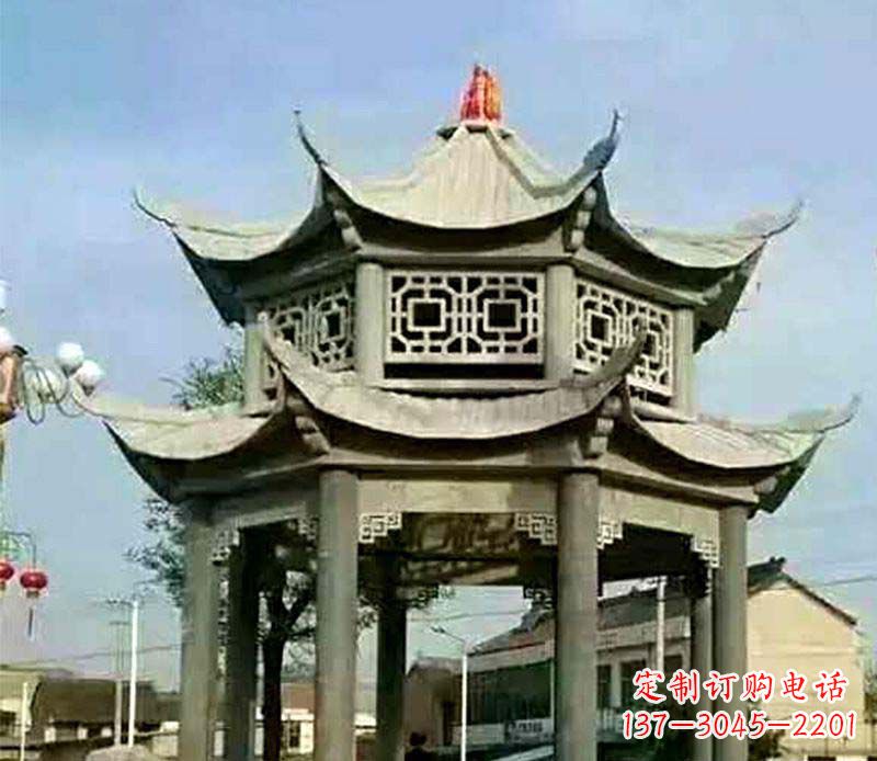 贵阳精美仿古石凉亭雕塑
