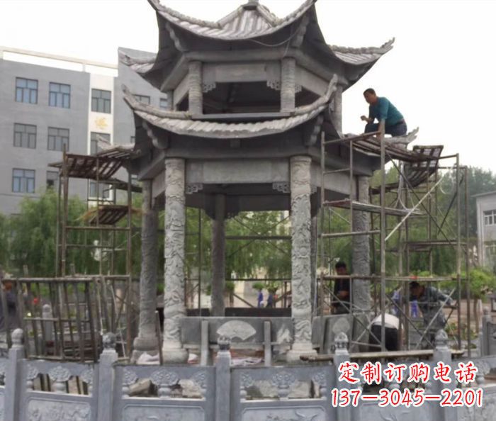 贵阳仿古双层石雕凉亭
