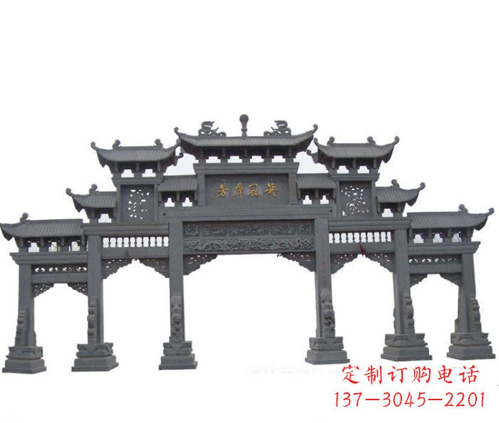 贵阳产品名称仿古牌坊石雕