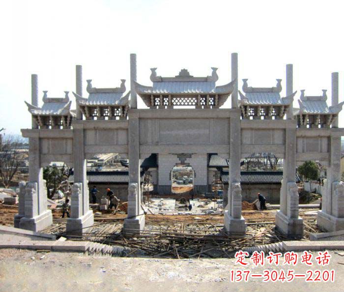贵阳仿古牌坊雕塑,定制专属你的古典魅力