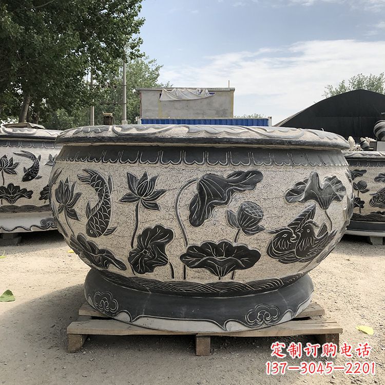 贵阳精美仿古花盆雕塑