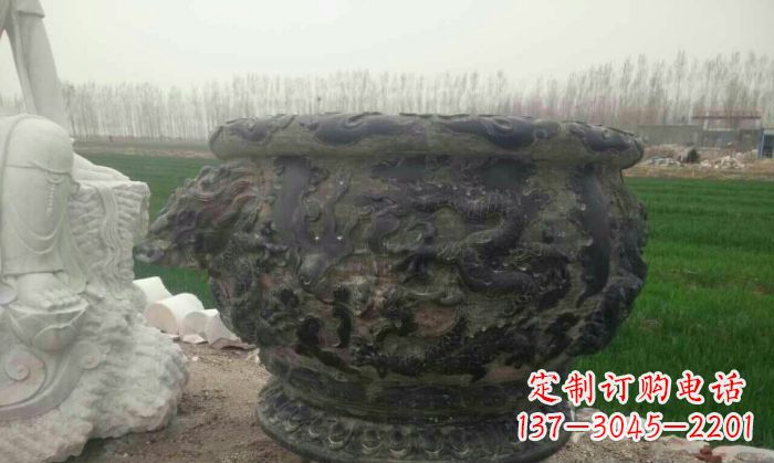 贵阳仿古圆形水缸石雕