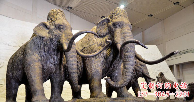 贵阳仿真大象玻璃钢动物雕塑