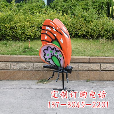 贵阳高端红色蝴蝶雕塑