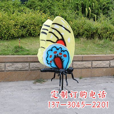 贵阳大号黄色蝴蝶雕塑