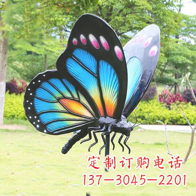 贵阳蓝蝴蝶雕塑-让你的室内空间焕发生机