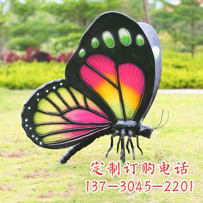 贵阳仿真蝴蝶_品红色款405x78x110