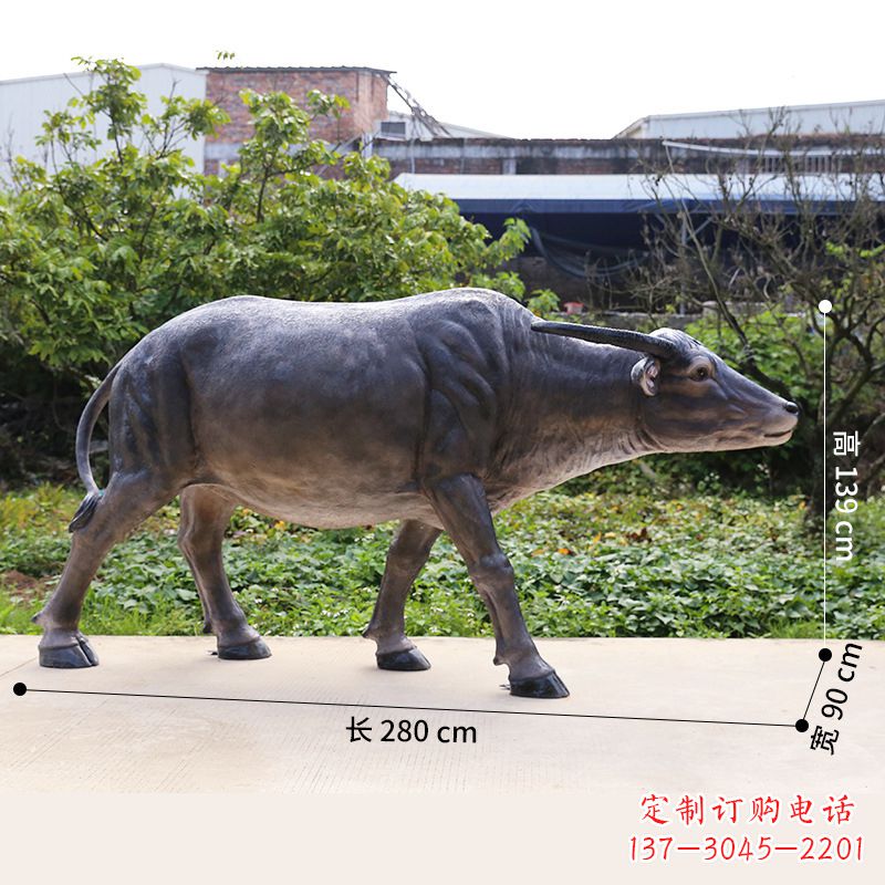贵阳仿真水牛动物雕塑