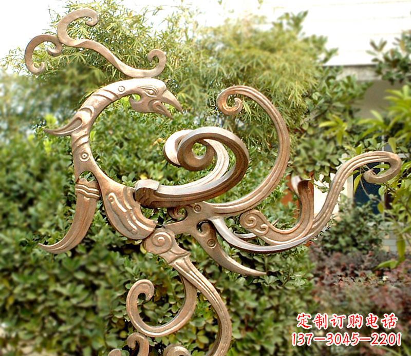 贵阳凤凰铜雕