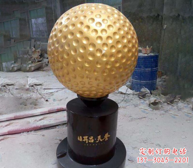 贵阳精致高尔夫球铜雕