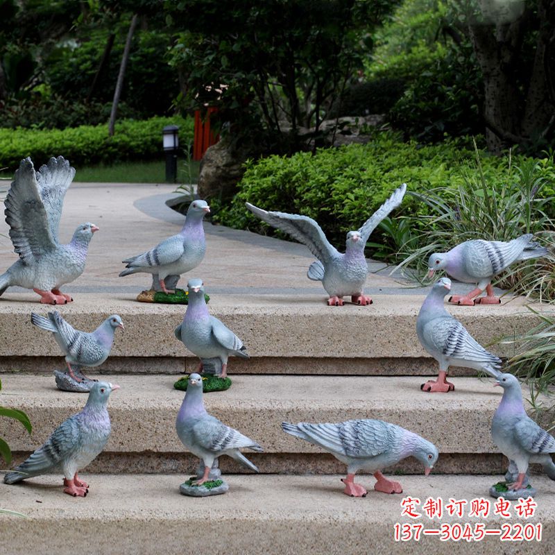 贵阳鸽子兔子猴子大象雕塑