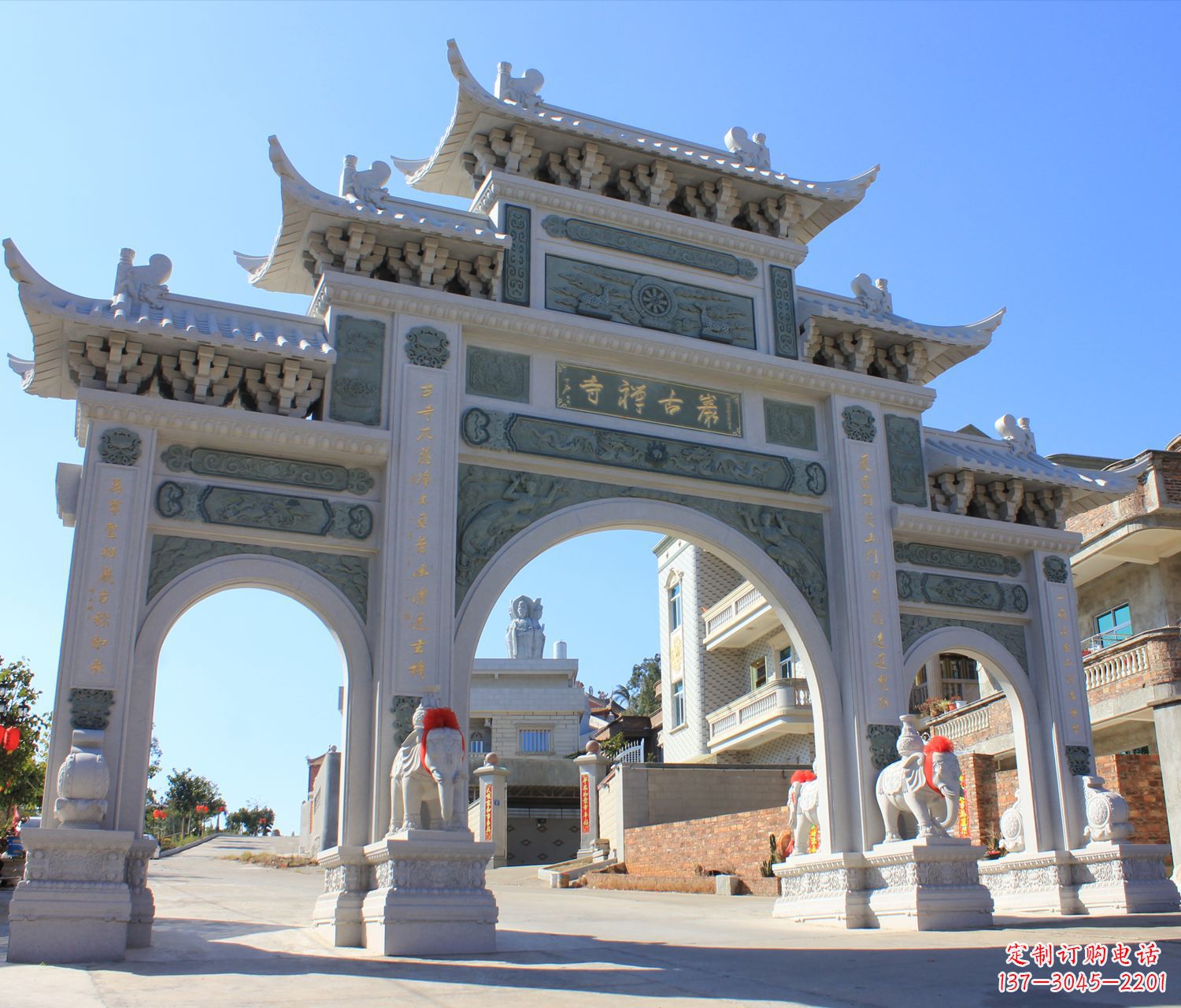 贵阳个性石雕牌坊楼—唯美精致的装饰品