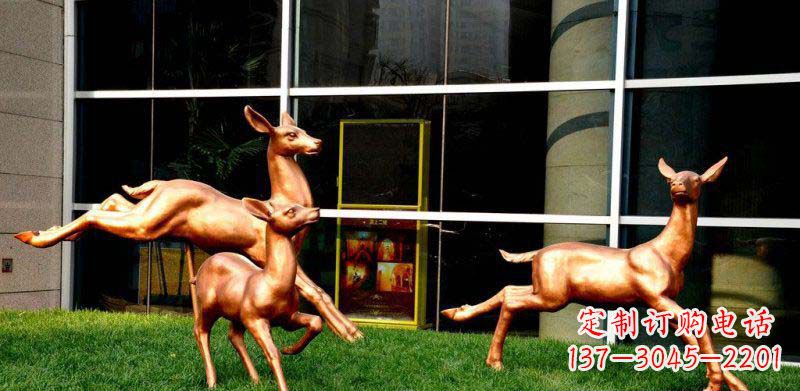 贵阳新样式风格小鹿铜雕