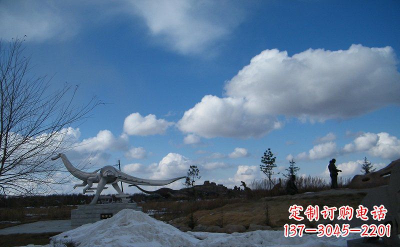 贵阳超大不锈钢动物恐龙雕塑