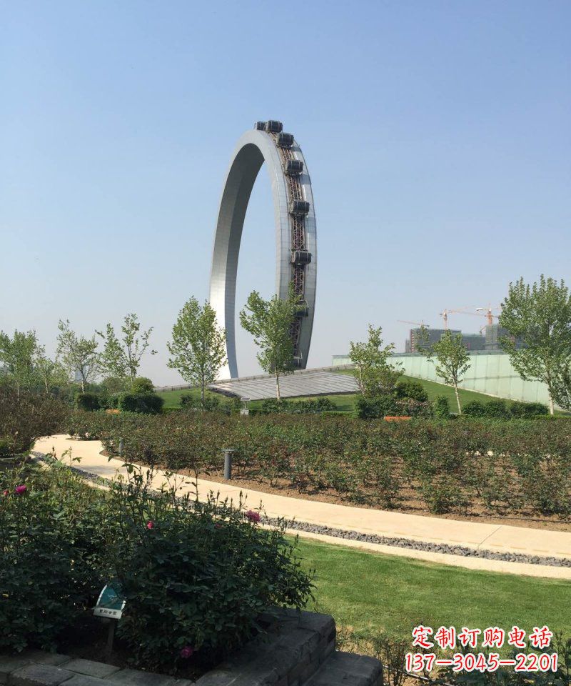 贵阳精美摩天轮不锈钢抽象雕塑