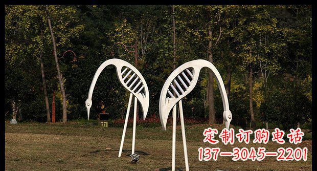 贵阳精美不锈钢仙鹤雕塑