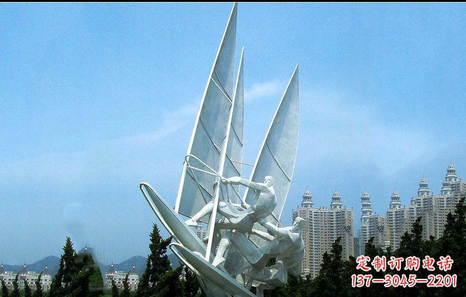 贵阳不锈钢帆船比赛雕塑