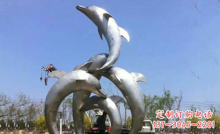 贵阳品质精美的不锈钢海豚雕塑