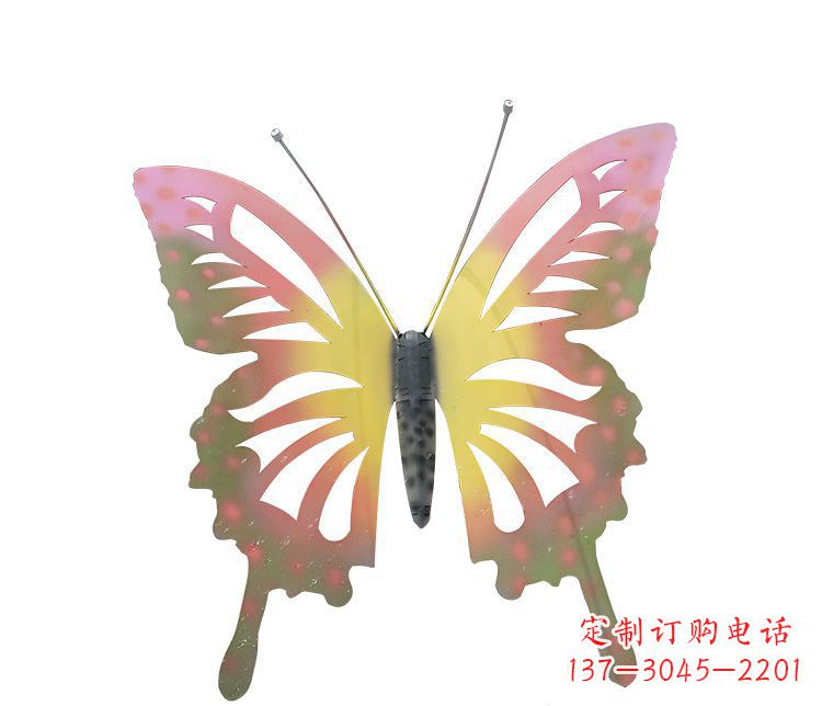 贵阳梦幻缤纷不锈钢蝴蝶摆件雕塑
