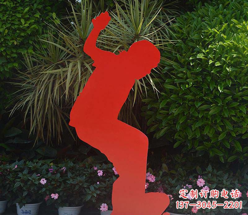 贵阳不锈钢男孩滑板雕塑