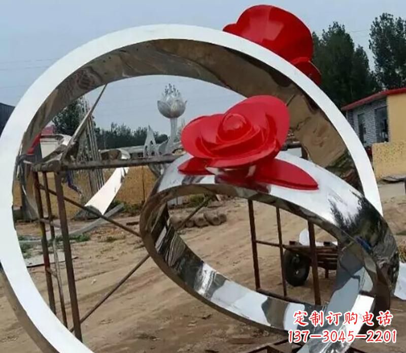 贵阳精致的不锈钢戒指雕塑