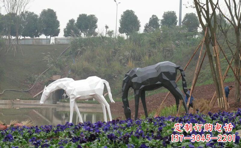 贵阳盛世之美,精美不锈钢动物雕塑