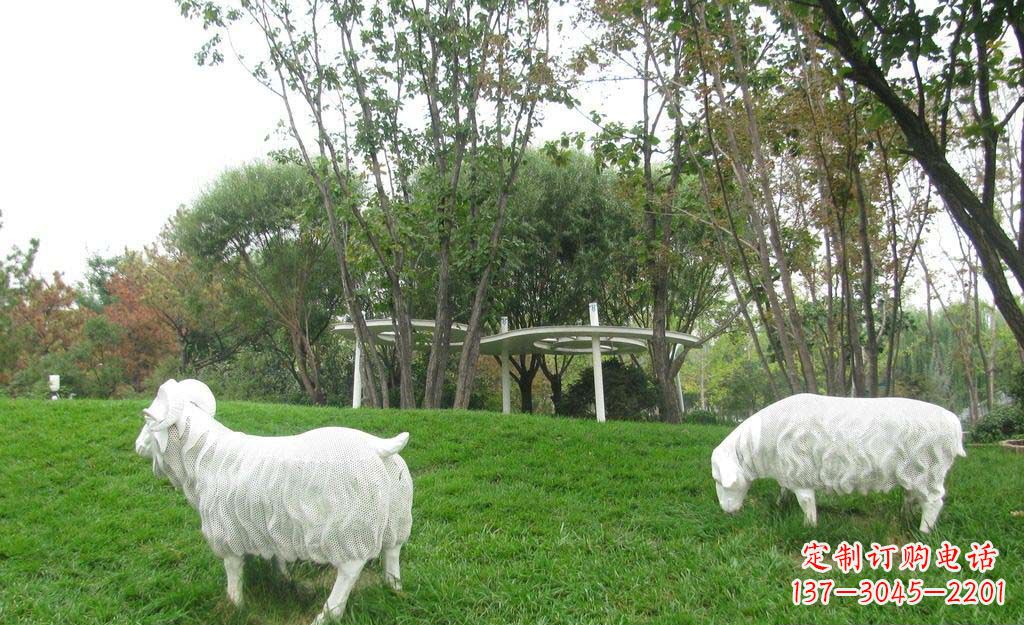 贵阳品质精致的不锈钢绵羊雕塑