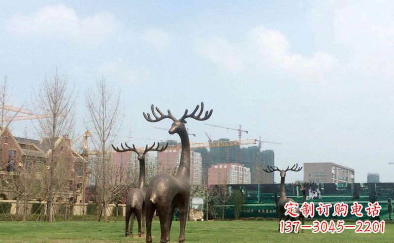 贵阳唯美梅花鹿铜雕