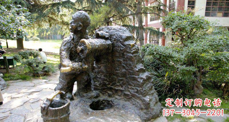贵阳春洋定制铜雕男孩雕塑