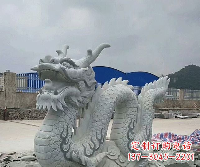 贵阳大理石生肖龙景观石雕