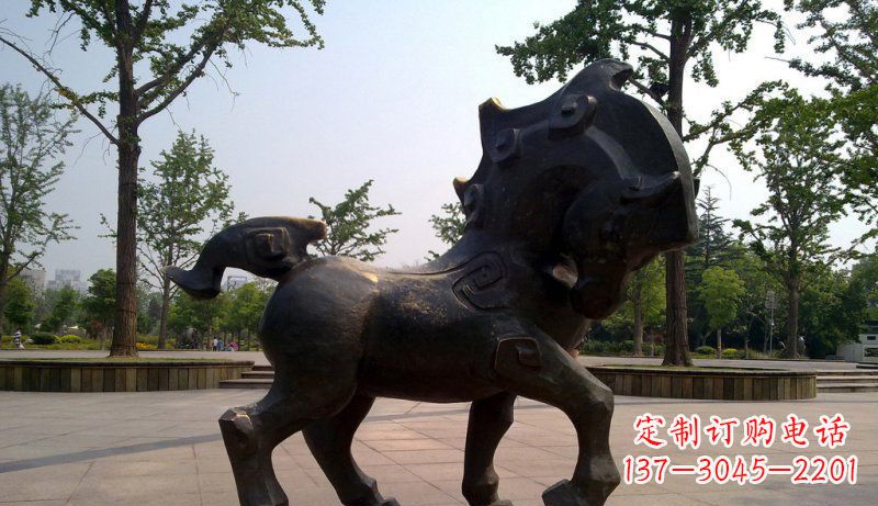 贵阳中领雕塑灵动小马铜雕