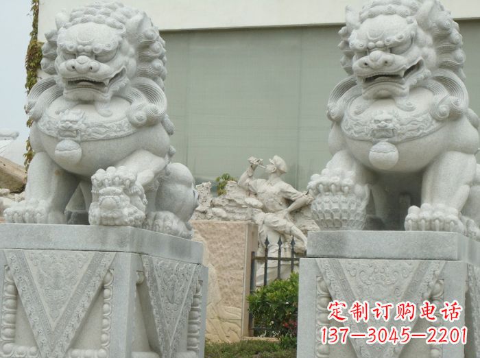 贵阳高端大理石狮子石雕