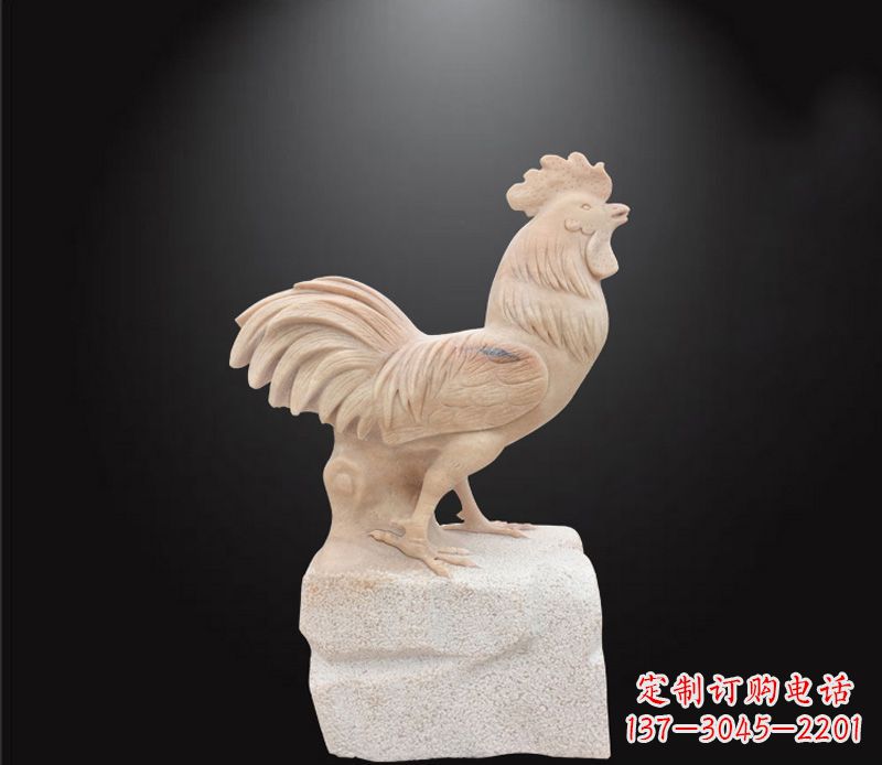贵阳公园动物公鸡石雕