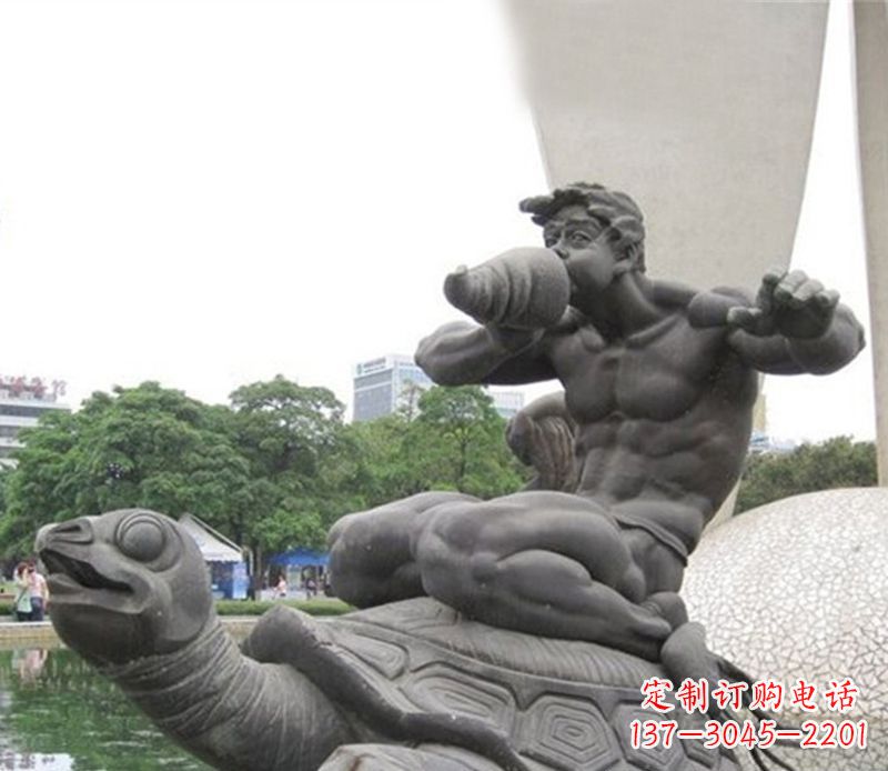 贵阳公园动物海龟雕塑