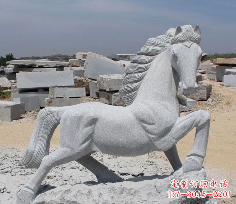 贵阳公园动物小马雕塑