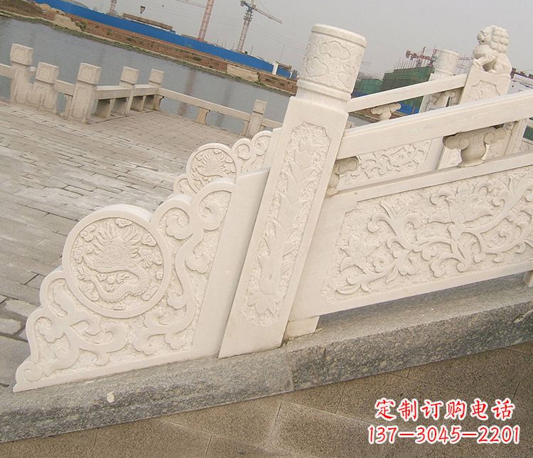 贵阳公园汉白玉栏板景观石雕 (2)
