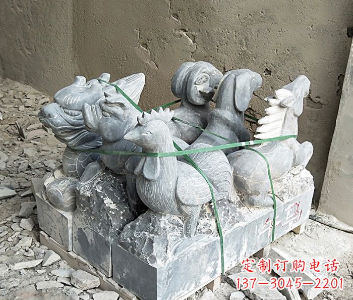 贵阳大理石12生肖石雕