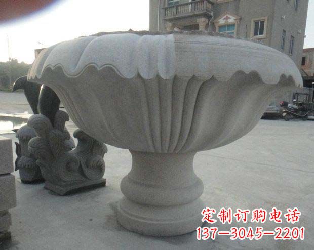 贵阳高端大理石花盆雕塑