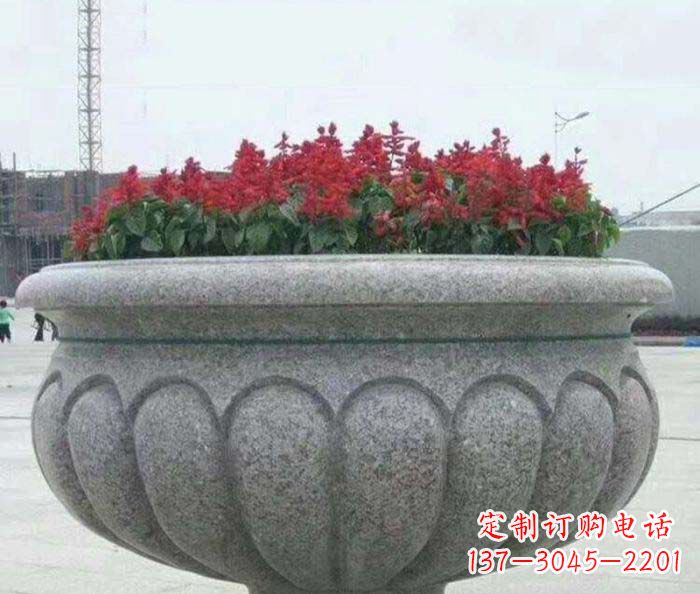 贵阳精美大理石花盆雕塑