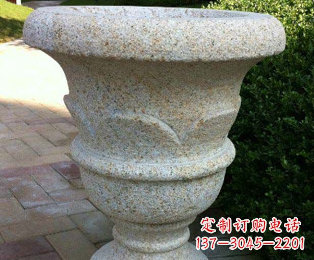 贵阳大理石花盆石雕,为您的景观添色彩
