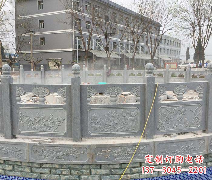 贵阳公园景观大理石栏板雕塑
