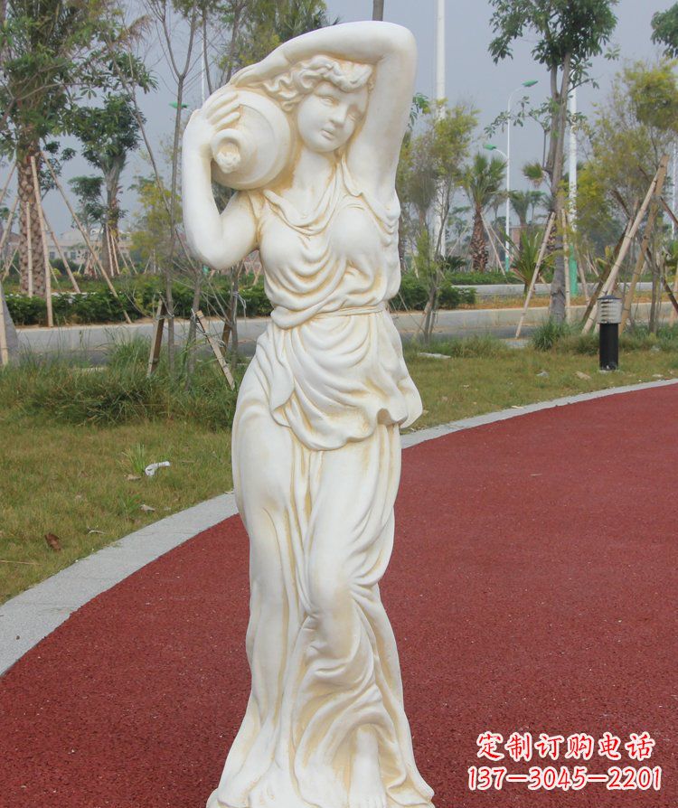 贵阳公园景观汉白玉仕女石雕